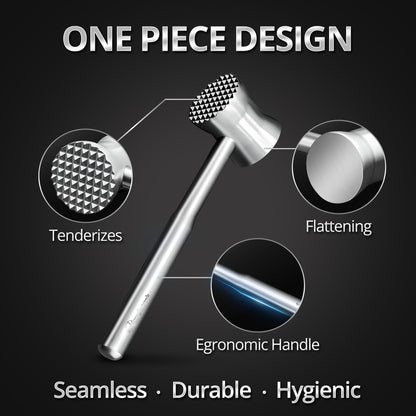Heavy-Duty Stainless Steel Meat Tenderizer