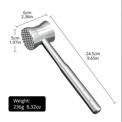 Heavy-Duty Stainless Steel Meat Tenderizer