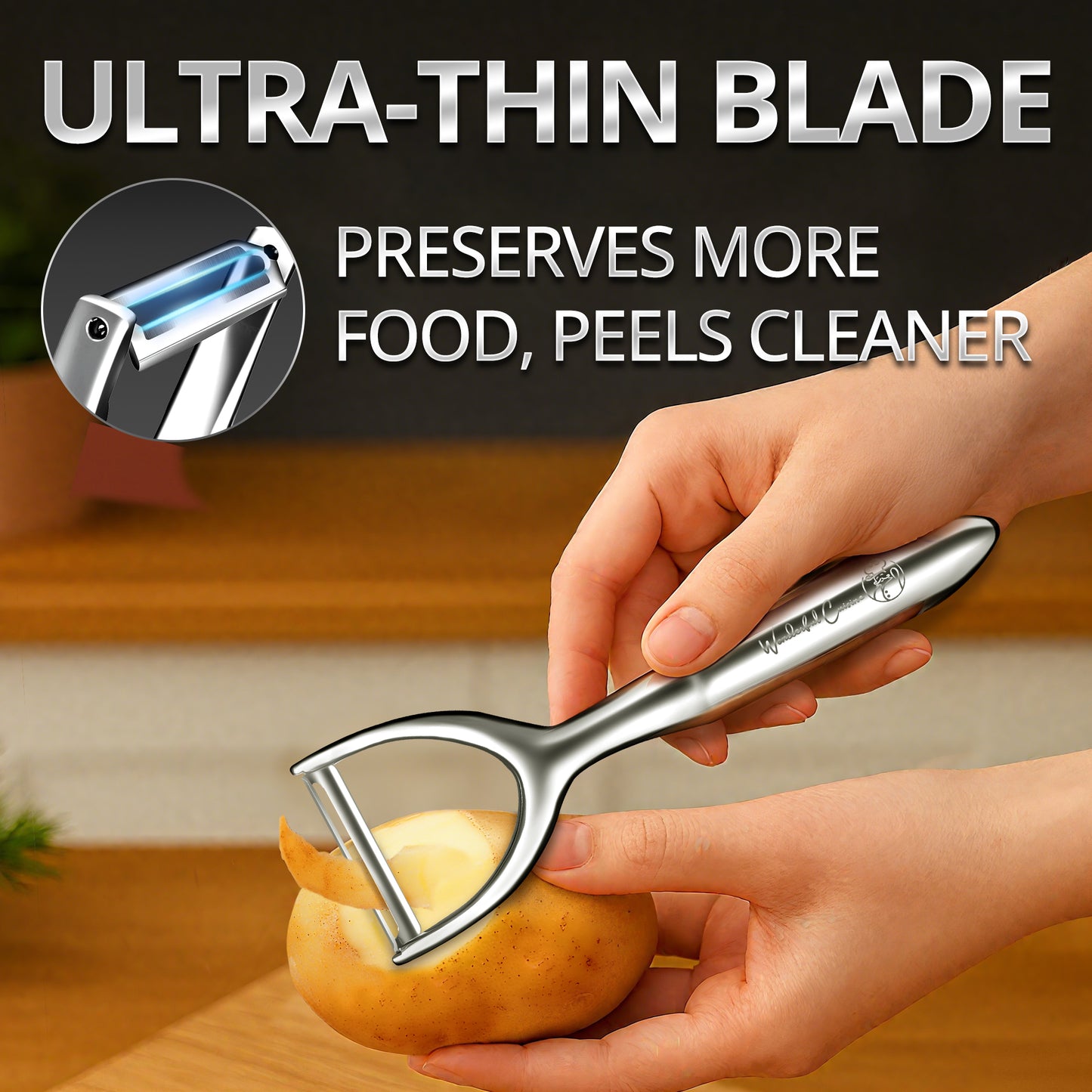Premium Stainless Steel Vegetable Peeler